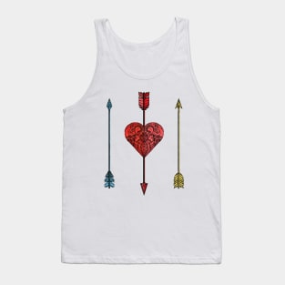 arrows and heart Tank Top